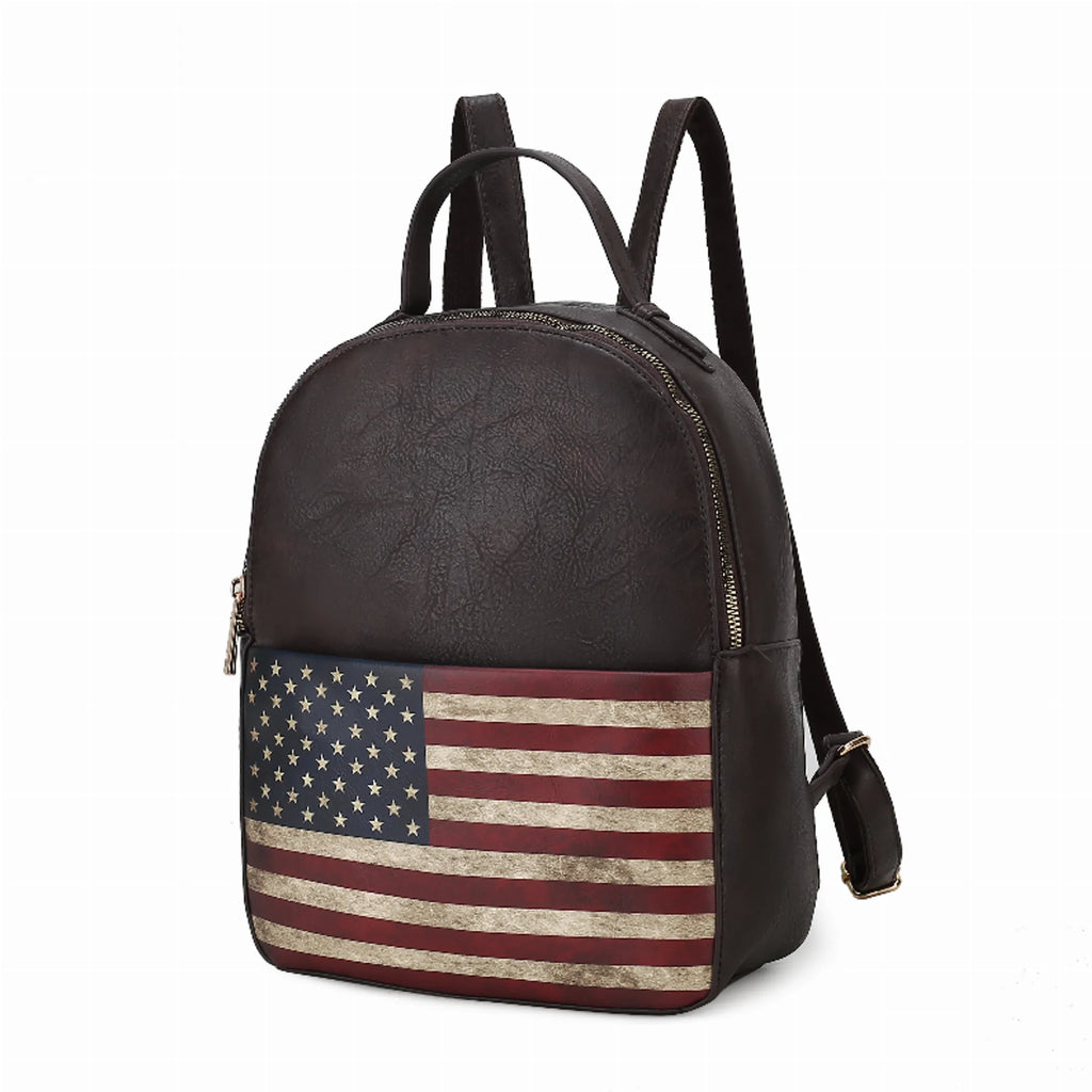 Briella Vegan Leather Women's FLAG Backpack