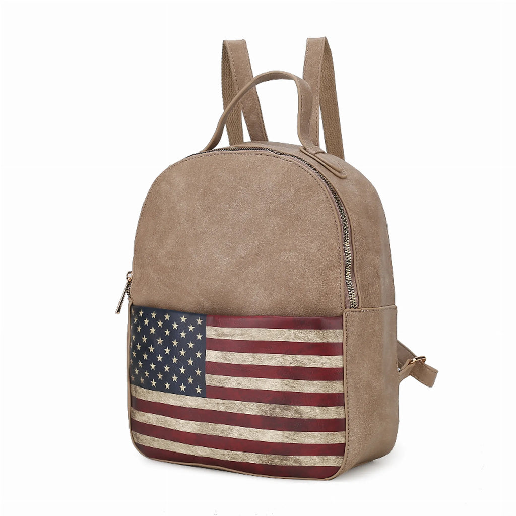 Briella Vegan Leather Women's FLAG Backpack