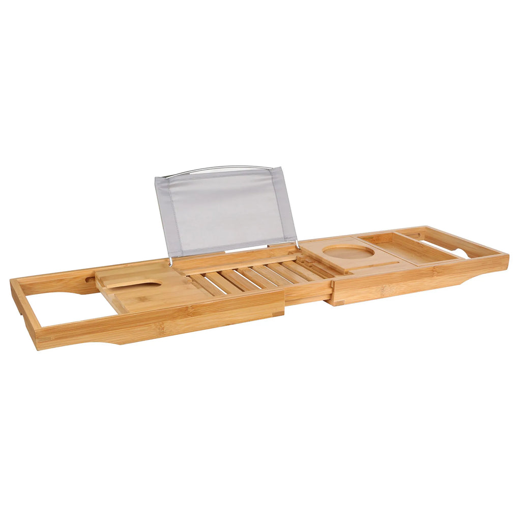 Bathtub Caddy Tray Crafted Bamboo